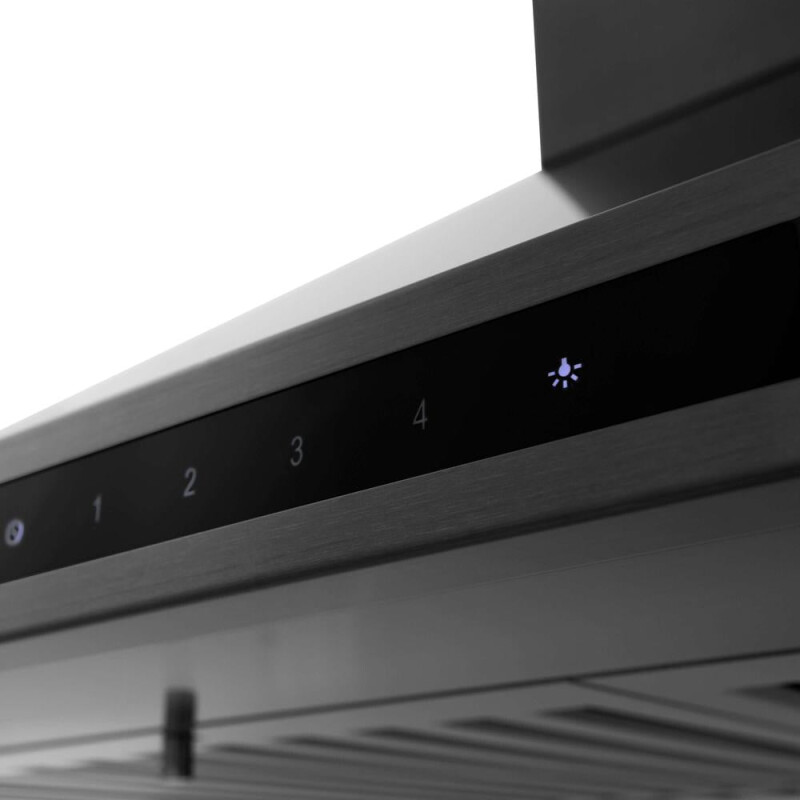 ZLINE Kitchen Package with 36 in. Black Stainless Steel Rangetop and 36 in. Convertible Range Hood (2KP-RTBRH36) 2KPRTBRH36