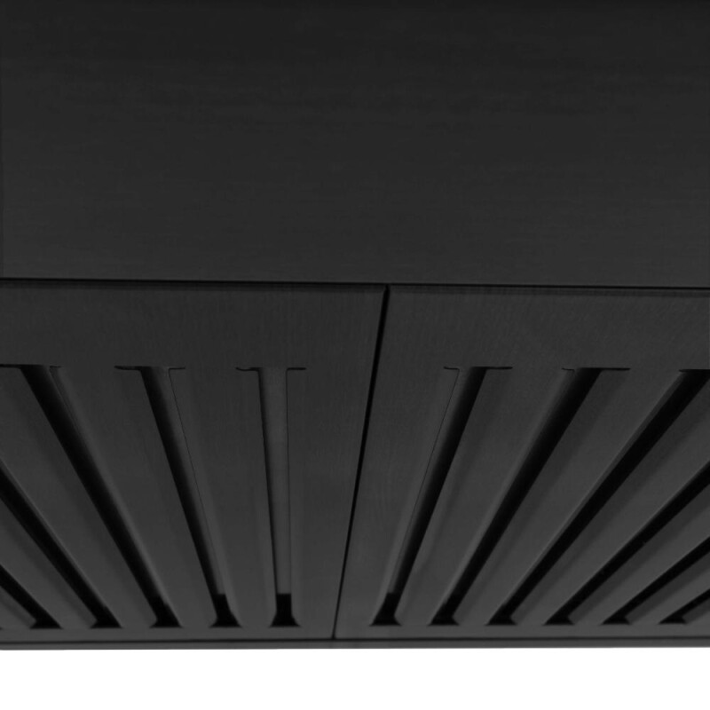 ZLINE Kitchen Package with 36 in. Black Stainless Steel Rangetop and 36 in. Convertible Range Hood (2KP-RTBRH36) 2KPRTBRH36