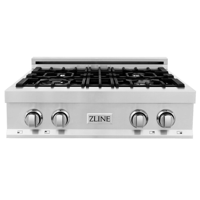 ZLINE Kitchen Package with 30 in. Stainless Steel Rangetop and 30 in. Convertible Range Hood (2KP-RTRH30) 2KPRTRH30