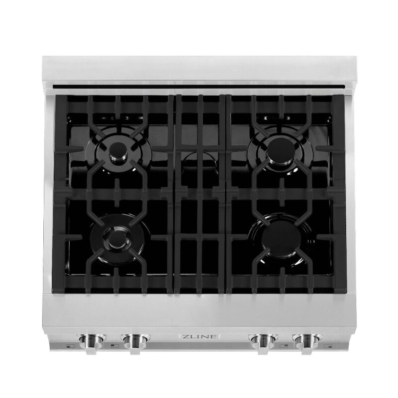 ZLINE Kitchen Package with 30 in. Stainless Steel Rangetop and 30 in. Convertible Range Hood (2KP-RTRH30) 2KPRTRH30
