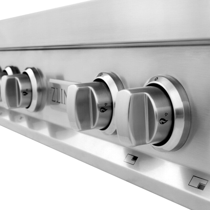 ZLINE Kitchen Package with 36 in. Stainless Steel Rangetop and 36 in. Convertible Range Hood (2KP-RTRH36) 2KPRTRH36