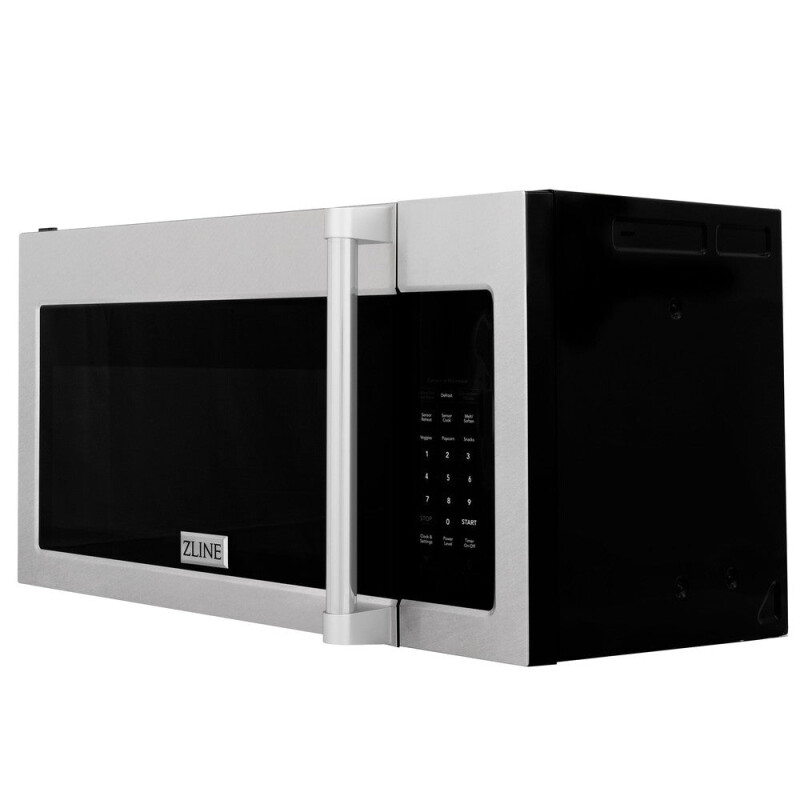 ZLINE Kitchen Package with 30 in. Satin Stainless Steel Rangetop and 30 in. Over The Range Microwave with Modern Handle (2KP-RTSOTR30) 2KPRTSOTR30