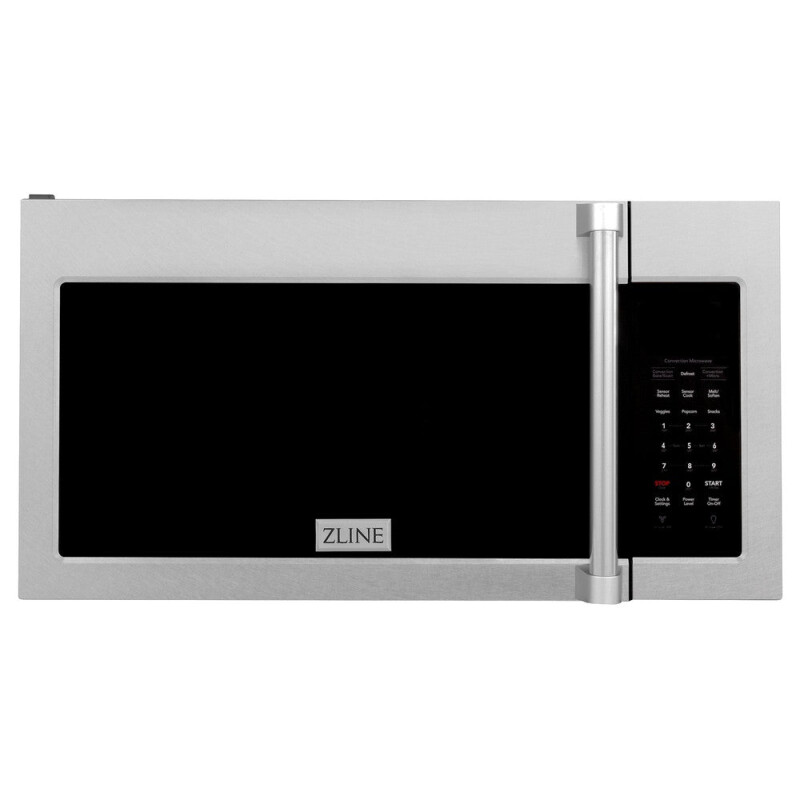ZLINE Kitchen Package with 30 in. Satin Stainless Steel Rangetop and 30 in. Over The Range Microwave with Modern Handle (2KP-RTSOTR30) 2KPRTSOTR30