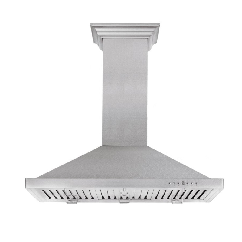 ZLINE Kitchen Package with 36 in. Satin Stainless Steel Rangetop and Convertible Range Hood (2KP-RTSRH36) 2KPRTSRH36