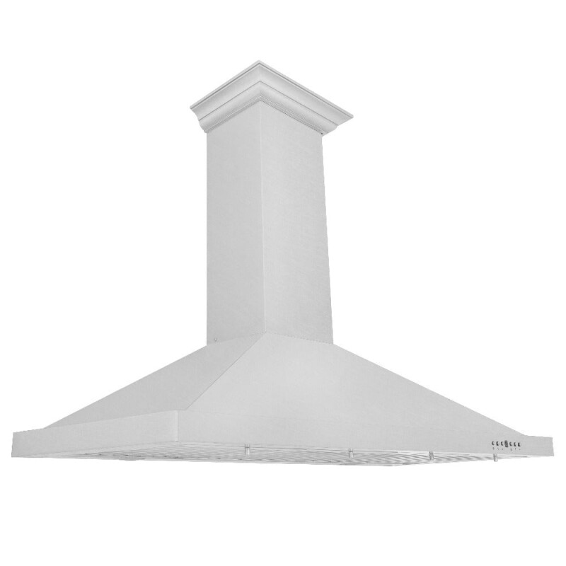 ZLINE Kitchen Package with 48 in. Satin Stainless Steel Rangetop and Convertible Range Hood (2KP-RTSRH48) 2KPRTSRH48