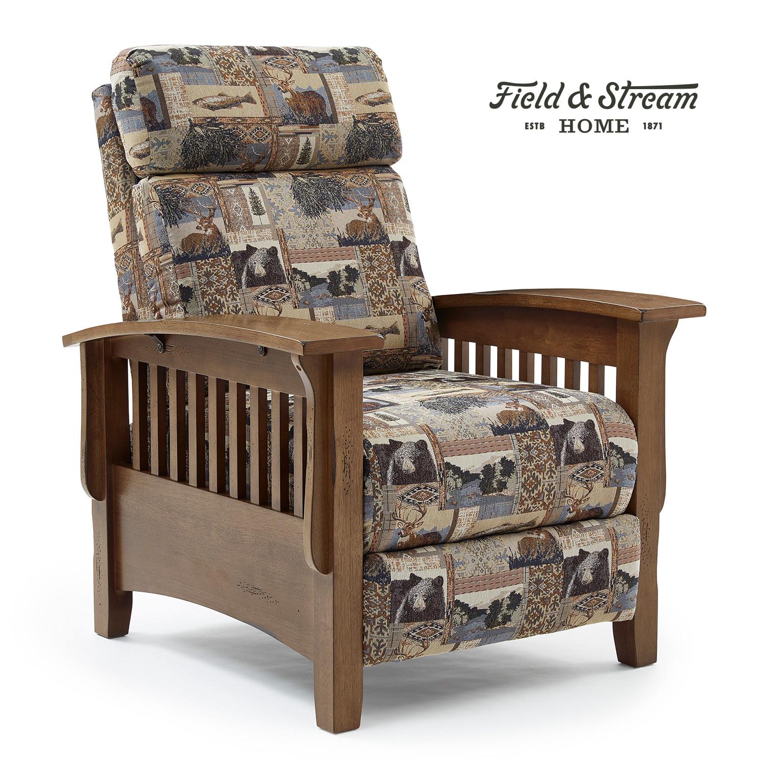 Tuscan - High Leg, Mission-style Recliner - Distressed Pecan - 2L20DP 2L20DP