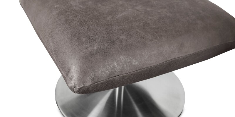 Ranlo Leather Ottoman 300001G