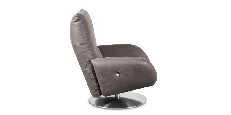 Ranlo Leather Swivel Arm Chair 300005C