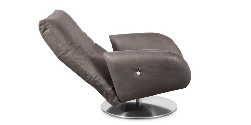 Ranlo Leather Swivel Arm Chair 300005C