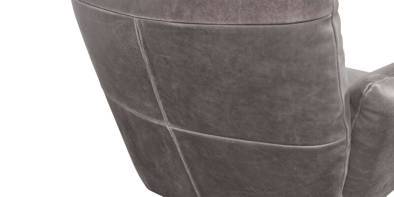 Ranlo Leather Swivel Arm Chair 300005G
