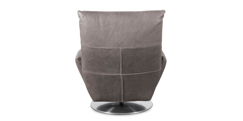 Ranlo Leather Swivel Arm Chair 300005T