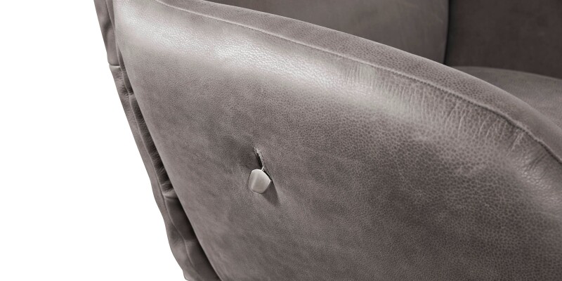 Ranlo Leather Swivel Arm Chair 300005T