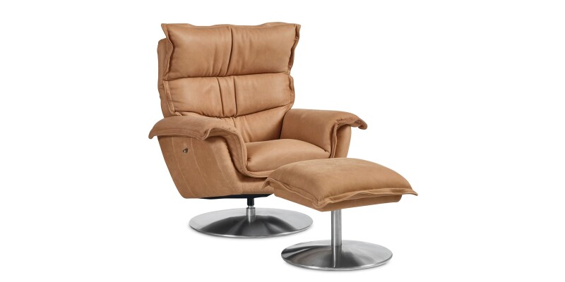 Dunn Leather Ottoman 300201C