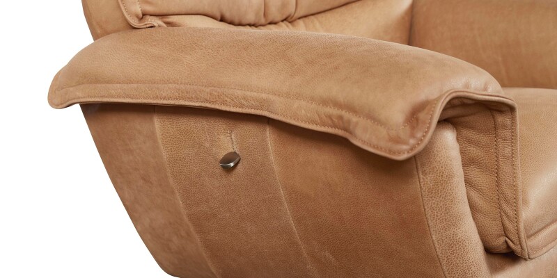 Dunn Leather Swivel Arm Chair 300205G