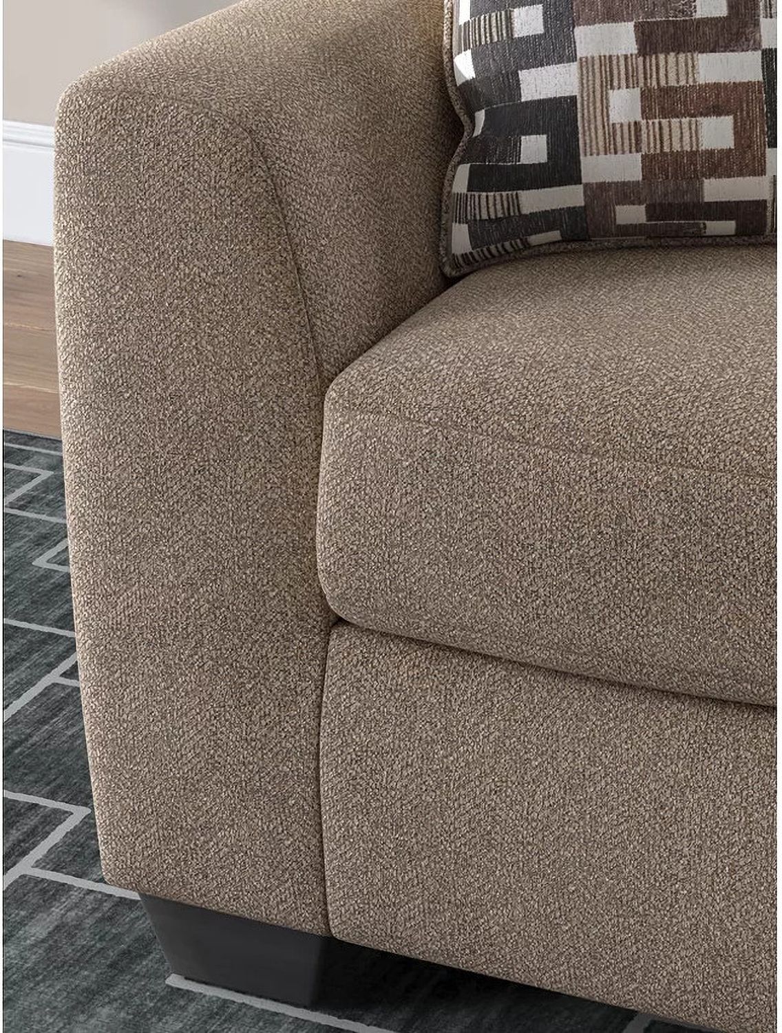 Triston-Peaks Oversized Chair In Suede 3020423