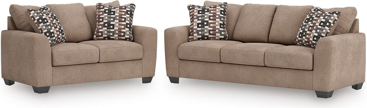 Triston-Peaks Loveseat In Suede 3020435