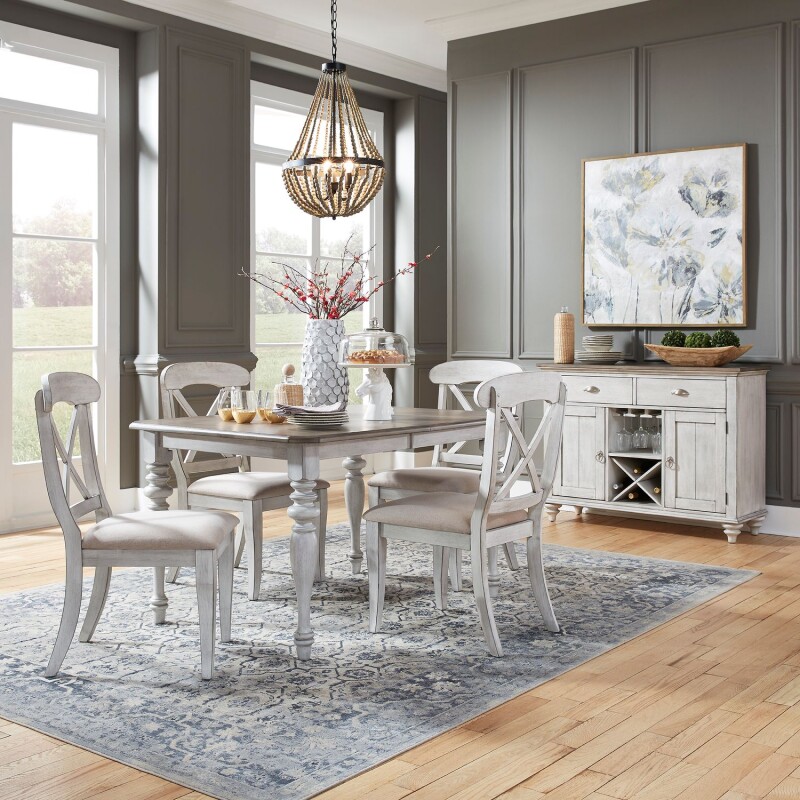Ocean Isle 5 Piece Rectangular Table Set 303WCD5RLS