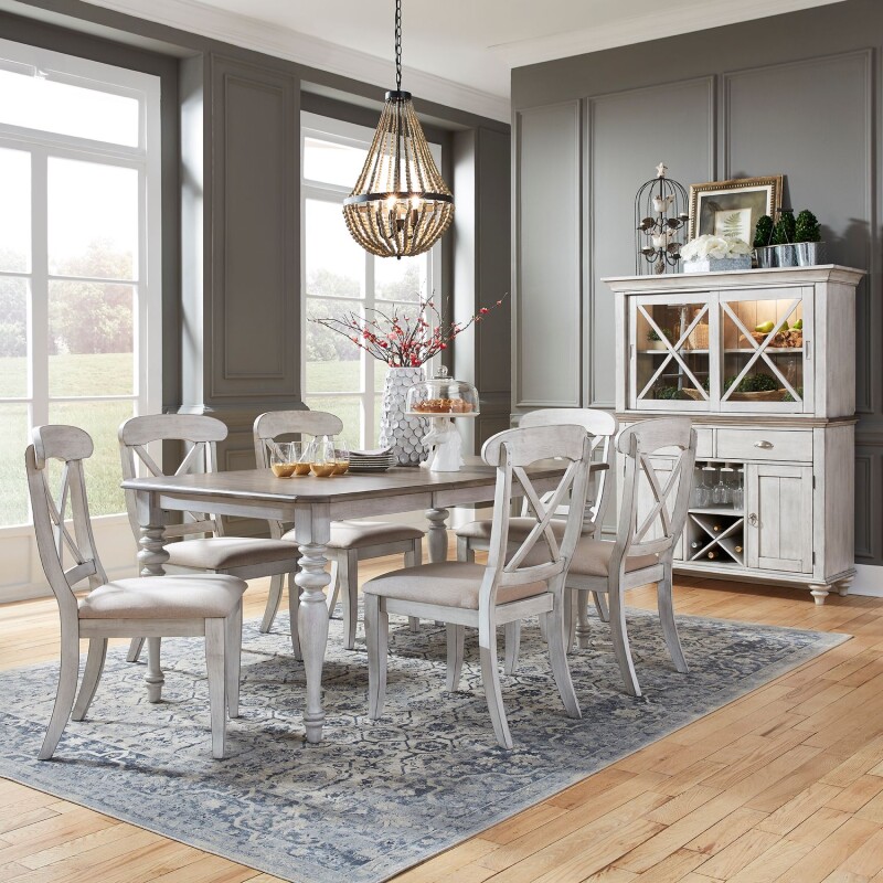 Ocean Isle 7 Piece Rectangular Table Set 303WCD7RLS