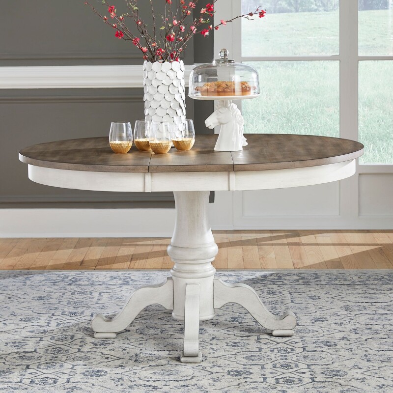 Ocean Isle Pedestal Table Set 303WCDPED