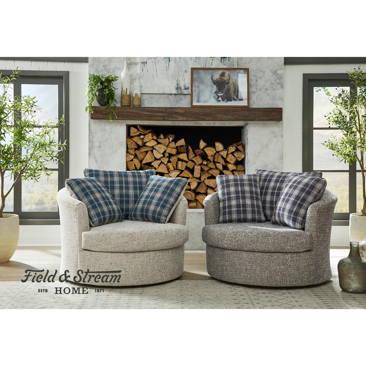 Astro - Oversized Swivel Chair; Curl Up Comfort - 3048 3048