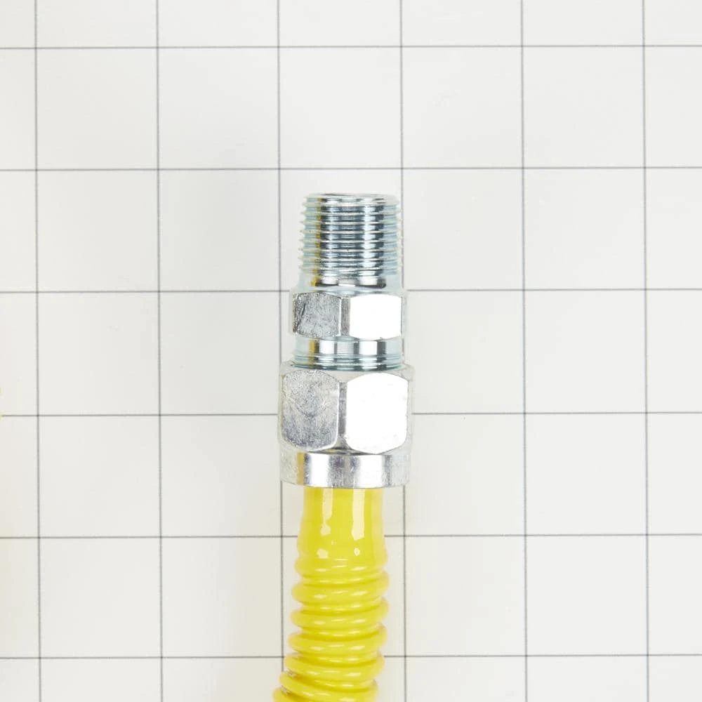 4' Gas Range Connector Kit with two 1/2" & one 3/4" male/female connectors, and sealant 3048KITRC