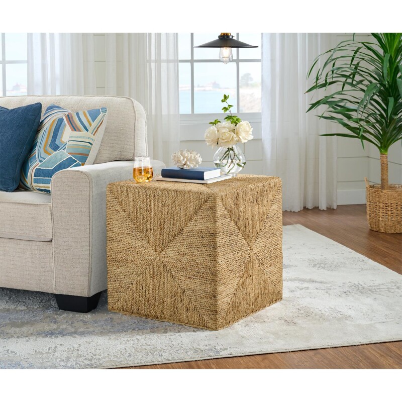 Woven Cube Table 30708