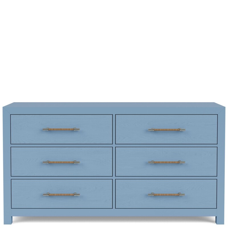 Rosalie 66" 6-Drawer Dresser-Blue 30735