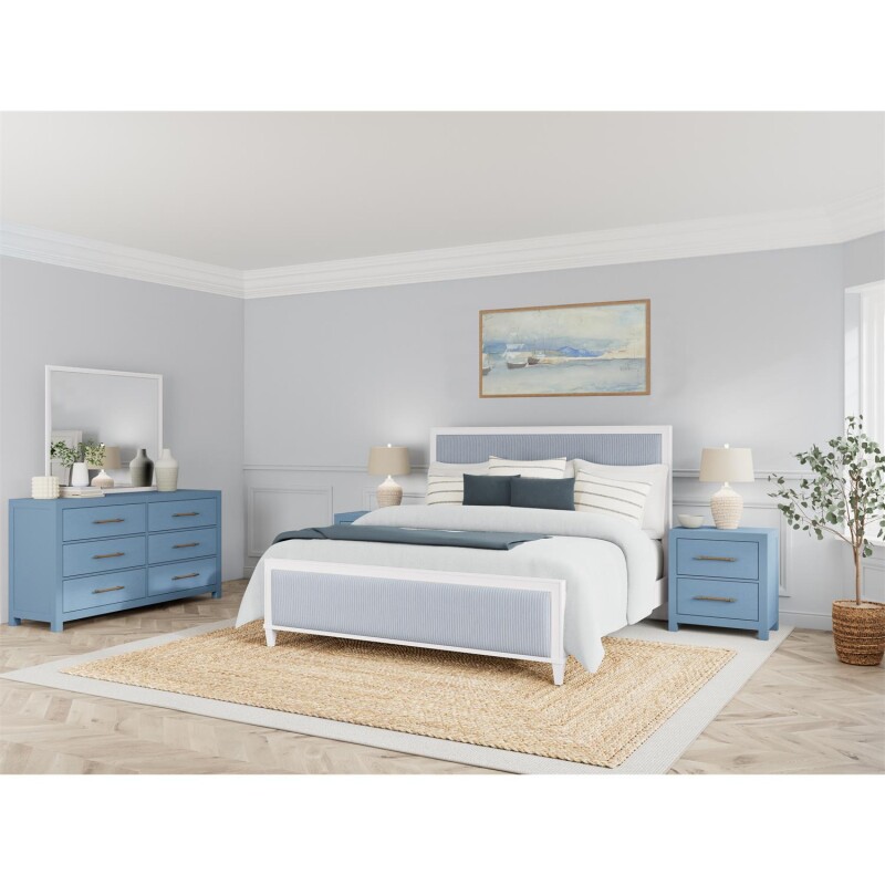 2-drawer Nightstand-blue 30738