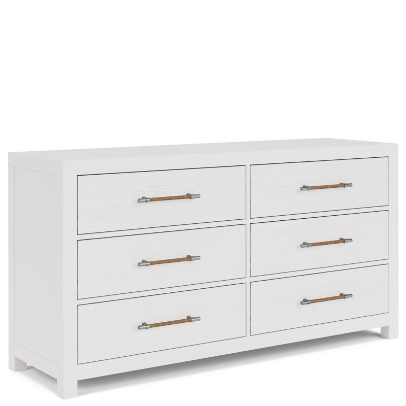 Rosalie 66" 6-Drawer Dresser-Wht 30760