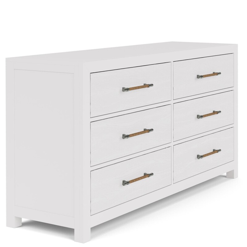 Rosalie 66" 6-Drawer Dresser-Wht 30760
