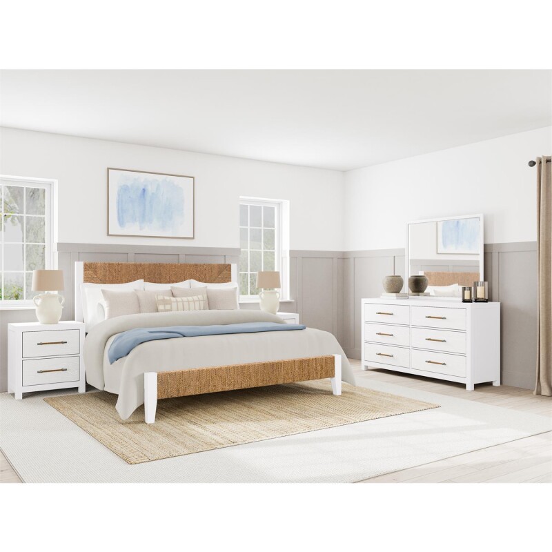 Rosalie 66" 6-Drawer Dresser-Wht 30760