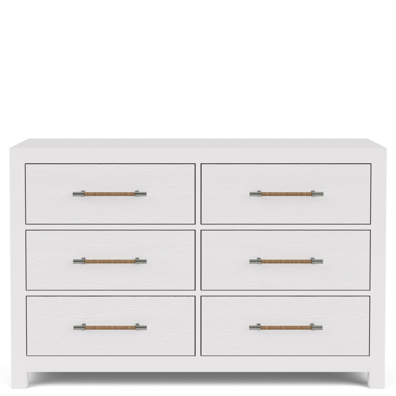 56" 6-drawer Dresser-wht 30766