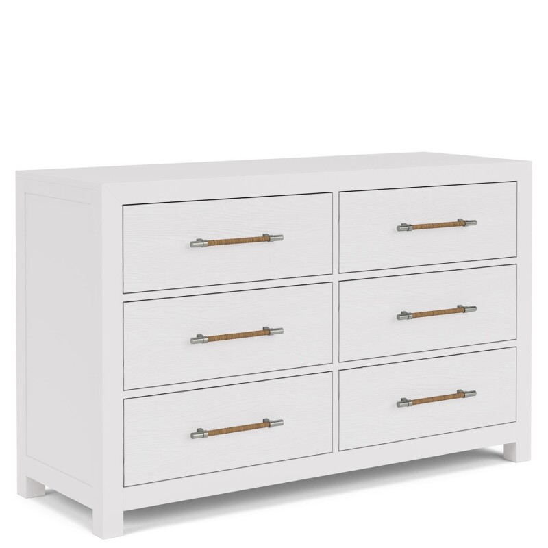 Rosalie 56" 6-Drawer Dresser-Wht 30766