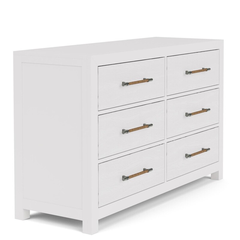 Rosalie 56" 6-Drawer Dresser-Wht 30766