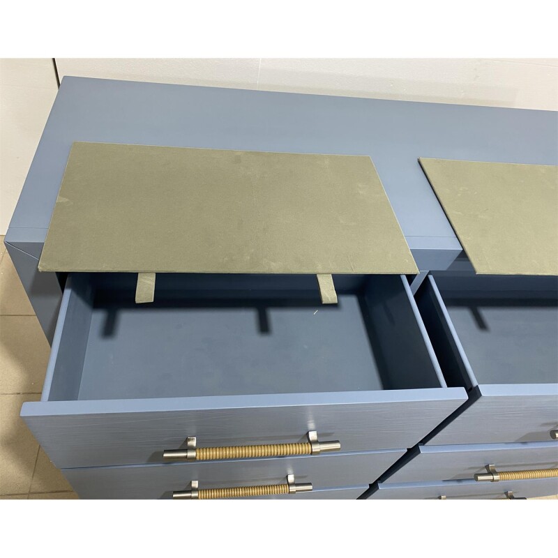Rosalie 56" 6-Drawer Dresser-Blue 30767
