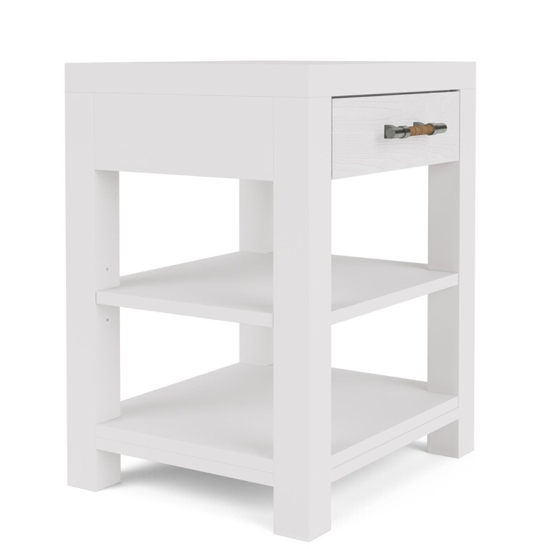Rosalie 1-Drawer Nightstand-White 30769