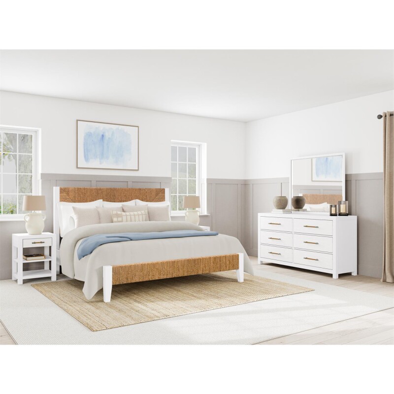 Rosalie 1-Drawer Nightstand-White 30769