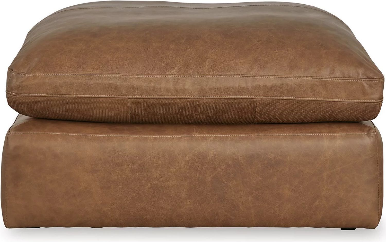 Emilia Oversized Accent Ottoman In Caramel 3090108