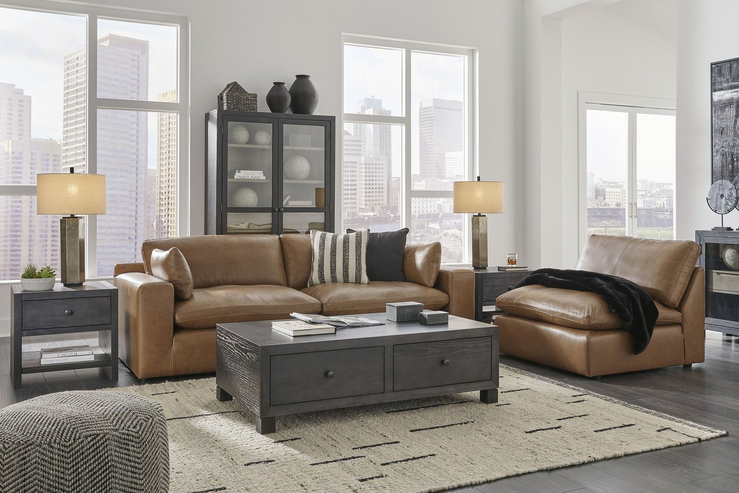 Emilia Loveseat In Caramel 30901S1