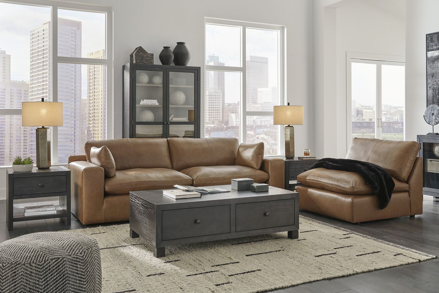 Emilia Loveseat In Caramel 30901S1