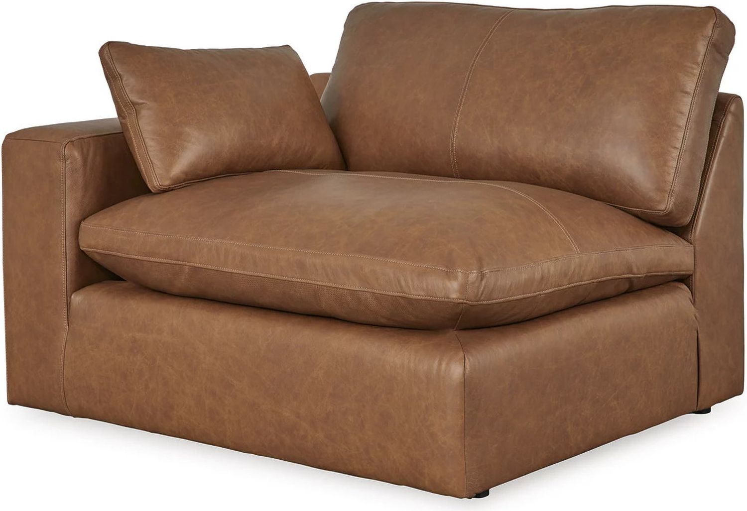 Emilia 5-Piece Sectional and Ottoman In Caramel 30901U1