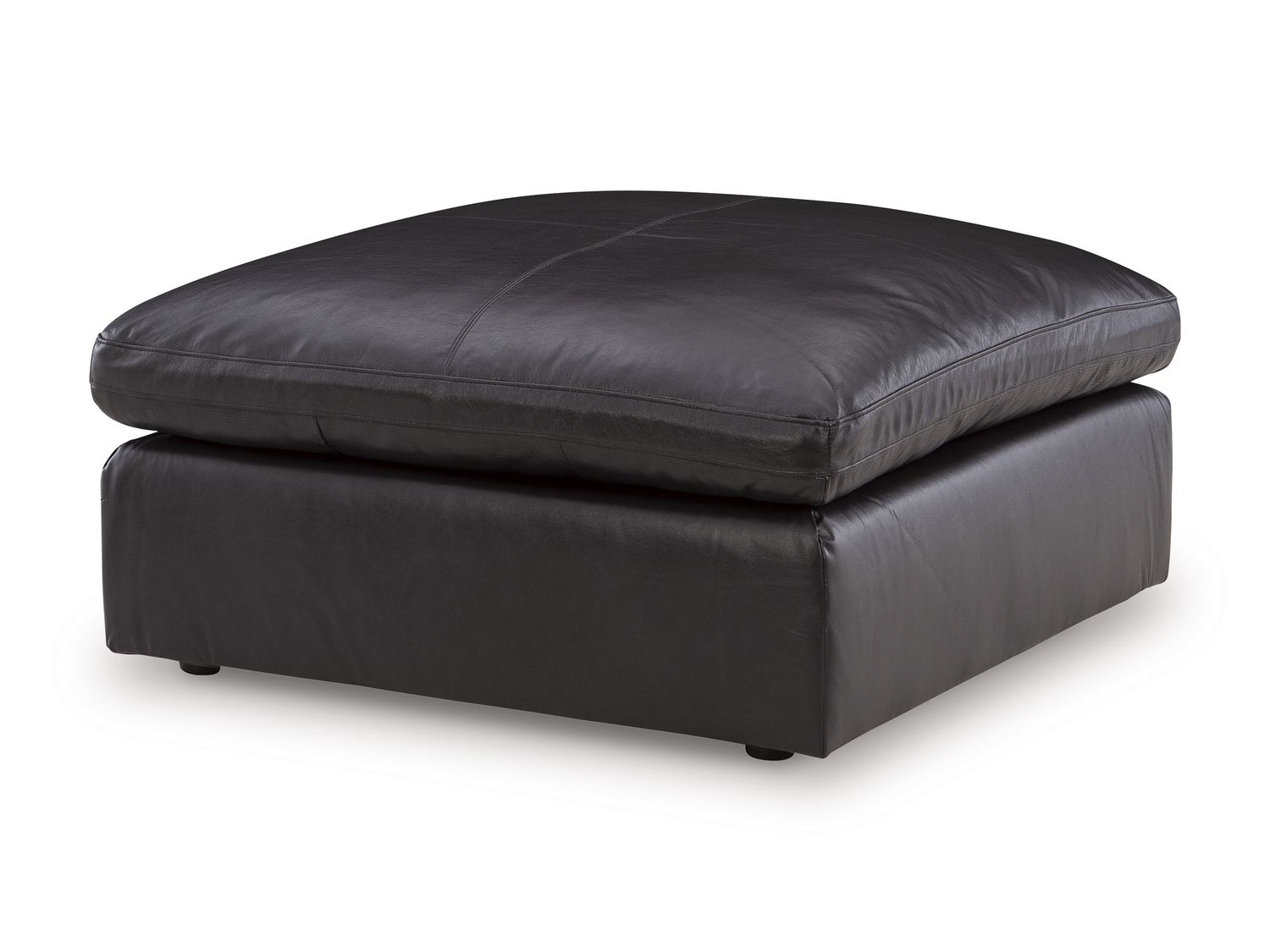 Emilia Oversized Accent Ottoman In Black 3090208