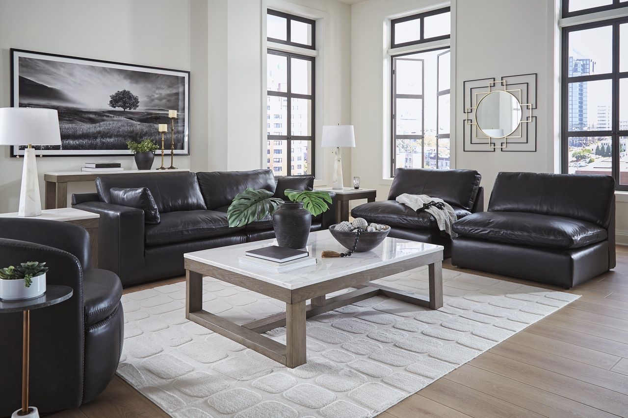 Emilia Loveseat In Black 30902S1