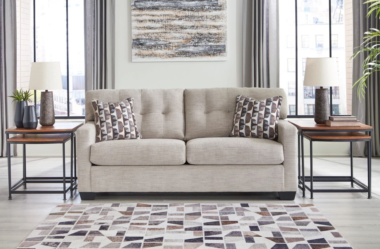 Mahoney Sofa In Pebble 3100438