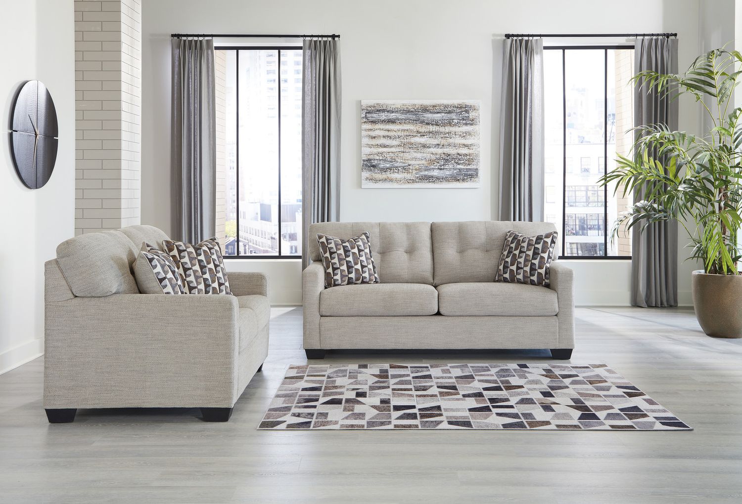 Mahoney Sofa In Pebble 3100438