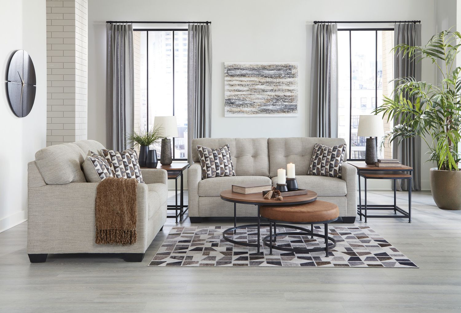 Mahoney Sofa In Pebble 3100438