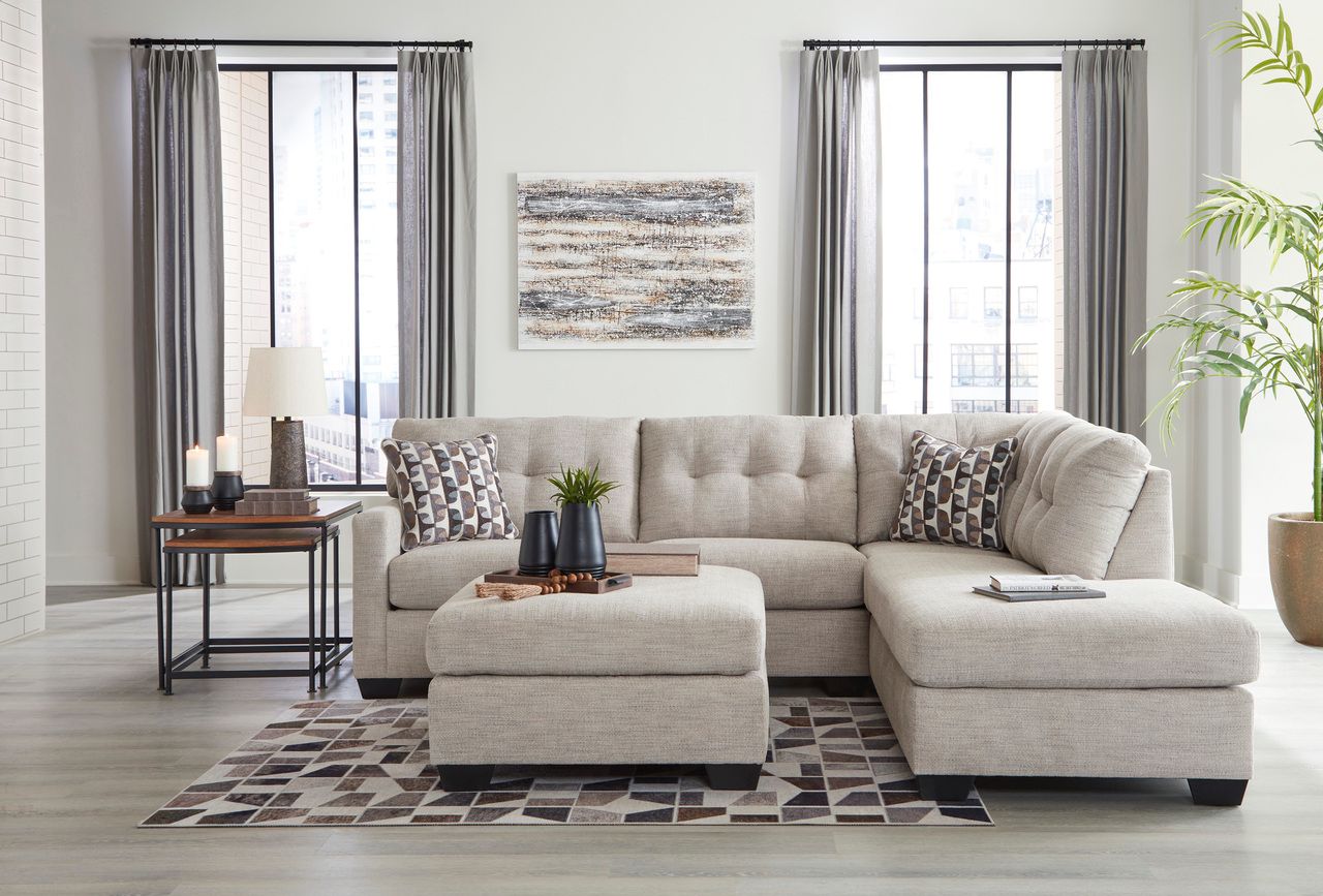 Mahoney 2-Piece RAF Sectional with Chaise In Pebble 31004S2