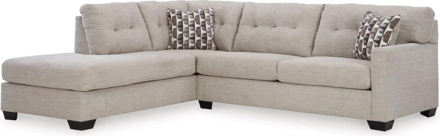 Mahoney 2-Piece LAF Sleeper Sectional with Chaise In Pebble 31004S3