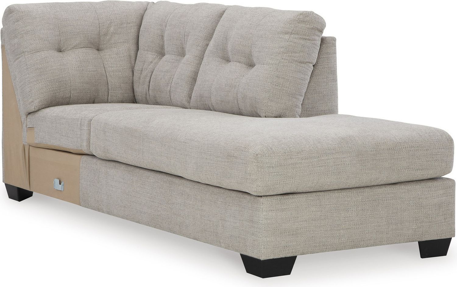 Mahoney 2-Piece LAF Sleeper Sectional with Chaise In Pebble 31004S3