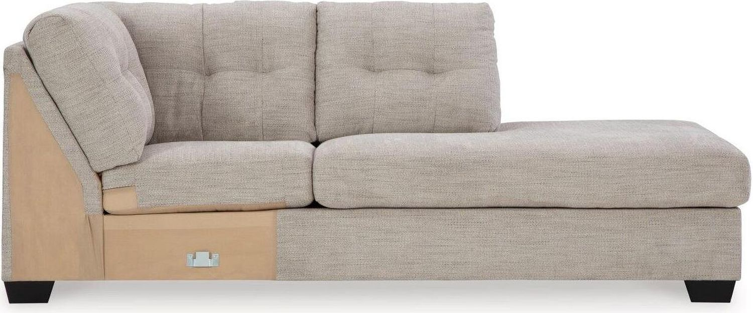 Mahoney 2-Piece RAF Sleeper Sectional with Chaise In Pebble 31004S4